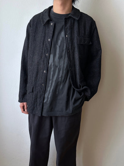 60's French wool work jacket Pascal 60年代 フレンチワーク レア Rare Vintage Antique shop Prague TOTO totototrip Praha store Vintage clothing shop Showroom French work wear Boro ヴィンテージ ユーロワーク ユーロ古着 パスカル 古着卸