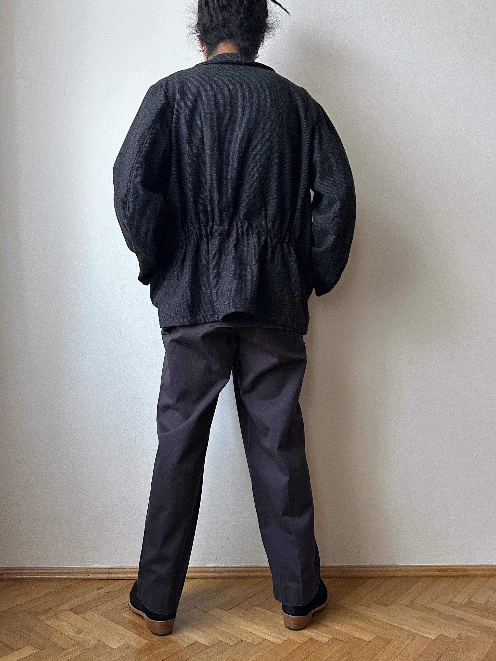 60's French wool work jacket Pascal 60年代 フレンチワーク レア Rare Vintage Antique shop Prague TOTO totototrip Praha store Vintage clothing shop Showroom French work wear Boro ヴィンテージ ユーロワーク ユーロ古着 パスカル 古着卸