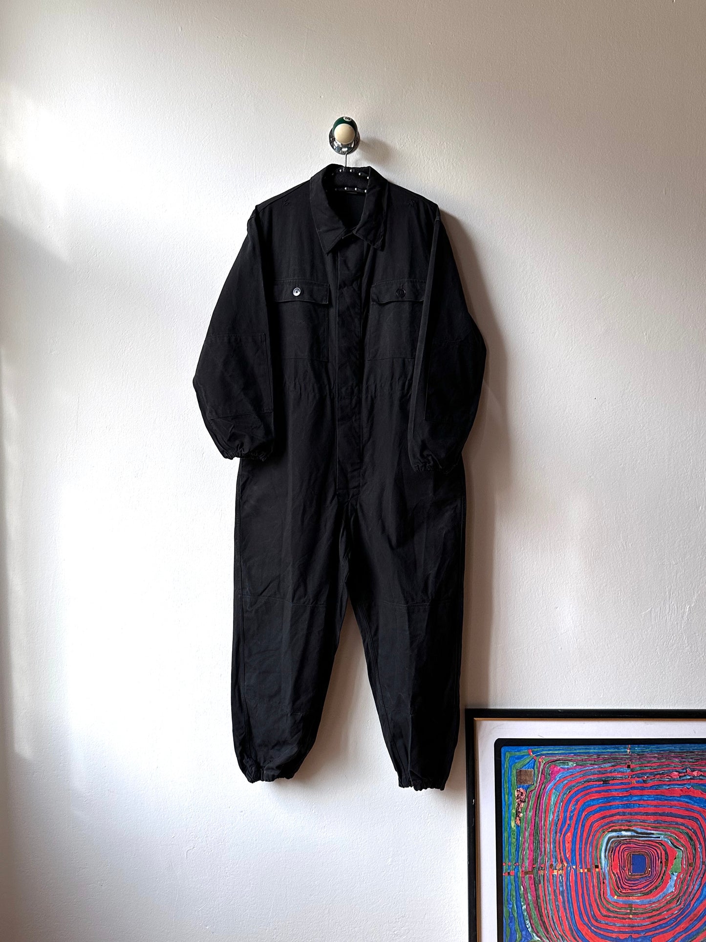 Vintage East German military black jumpsuit