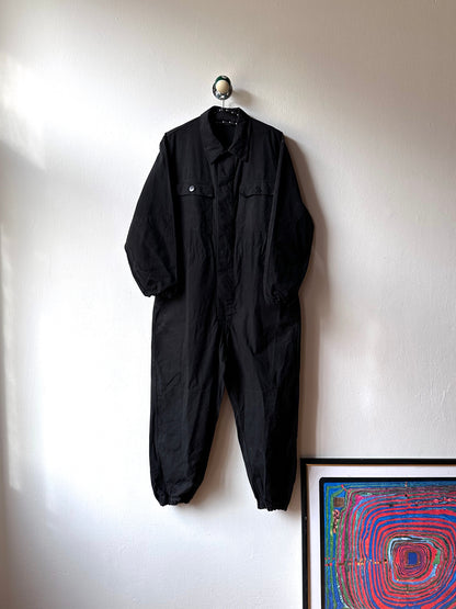 Vintage East German military black jumpsuit