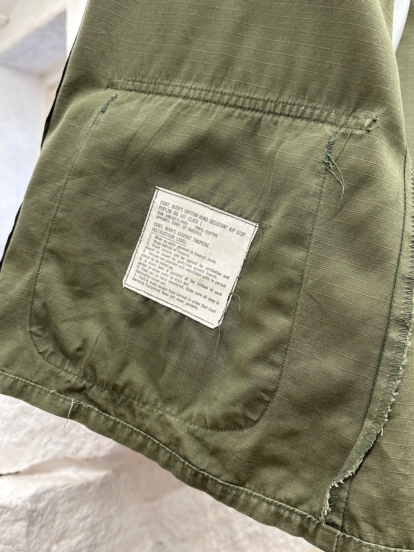 70s US ARMY Jungle Fatigue Jacket