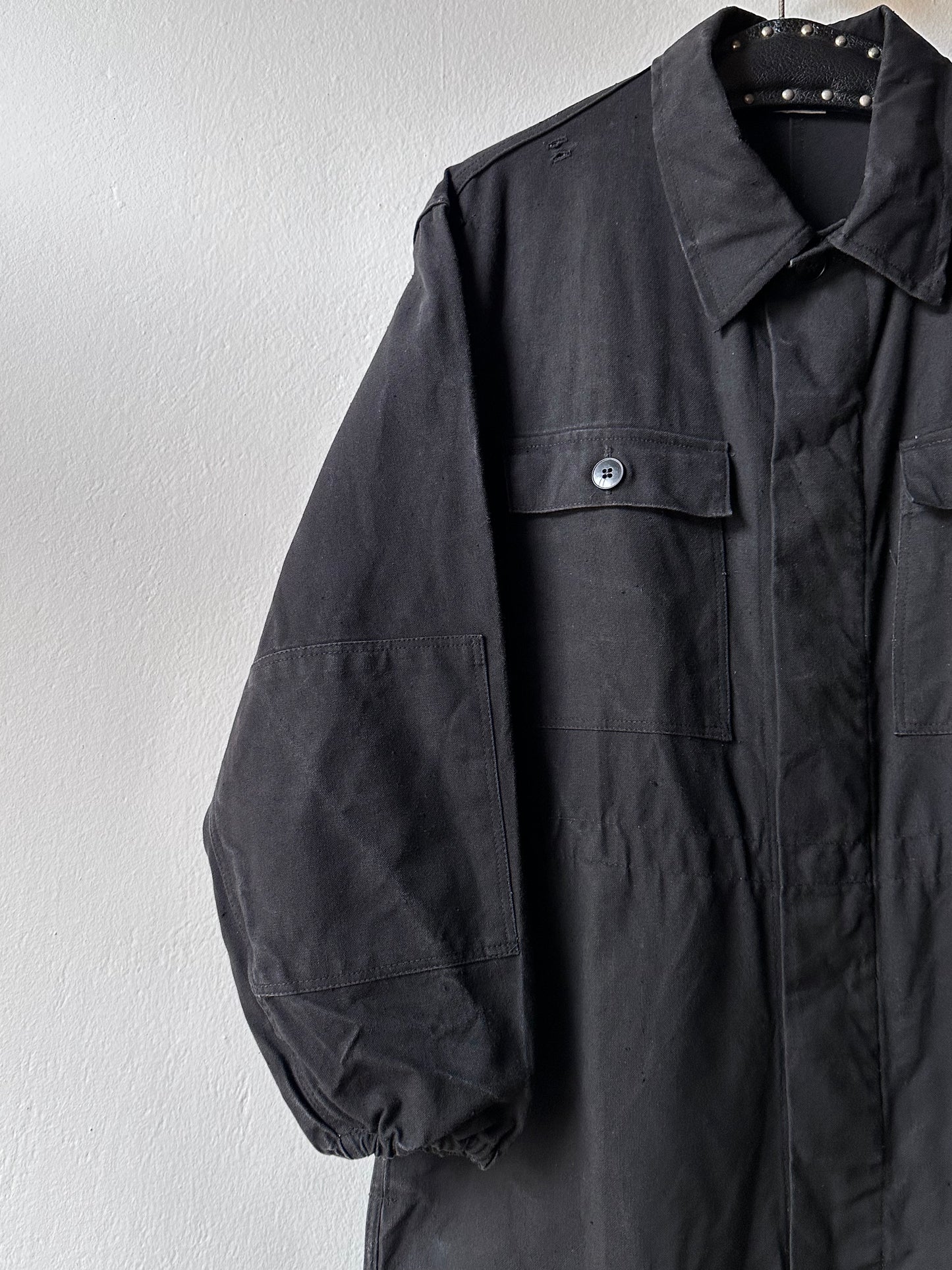 Vintage East German military black jumpsuit