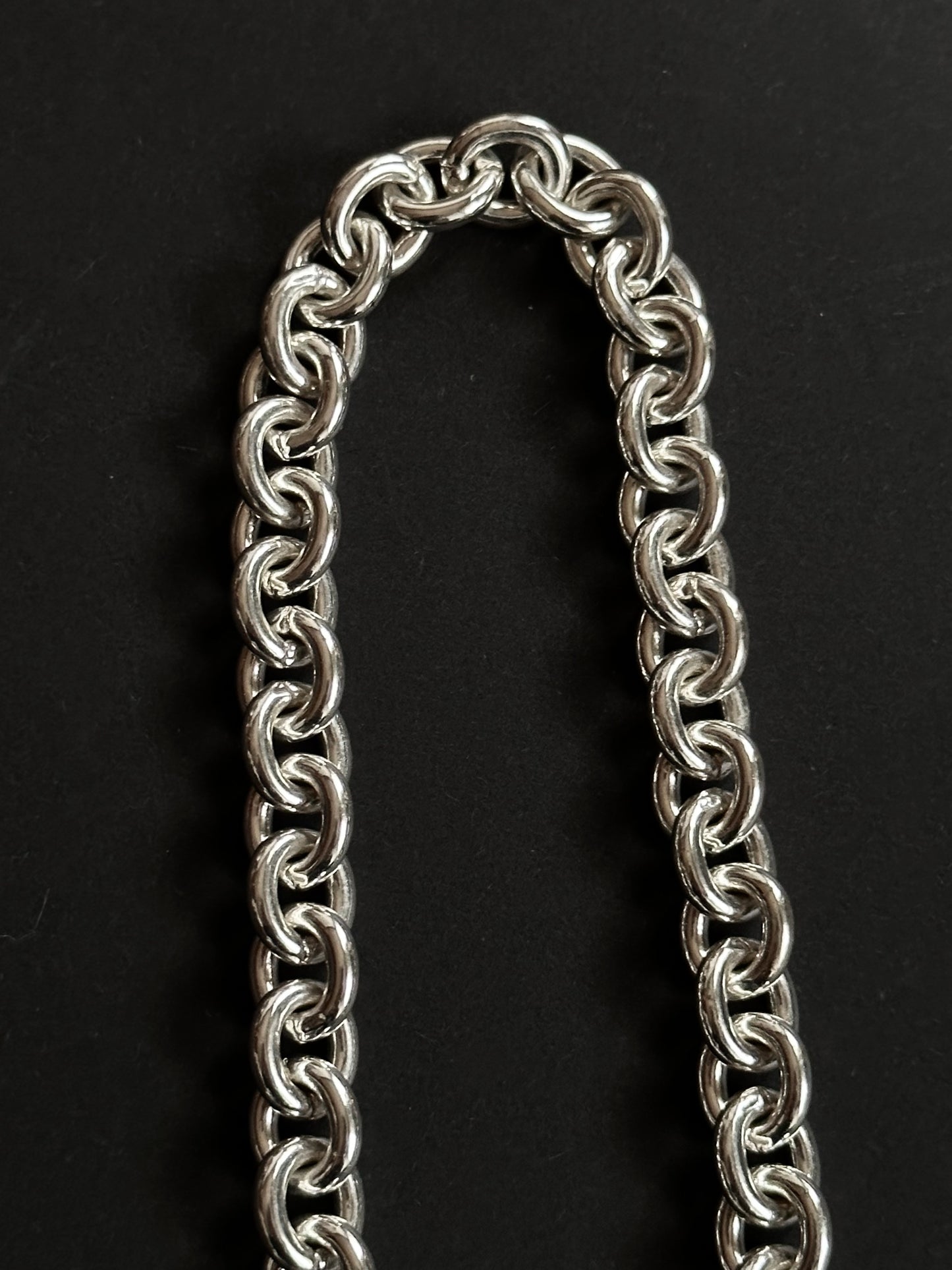 silver plated heat tag necklace & bracelet set