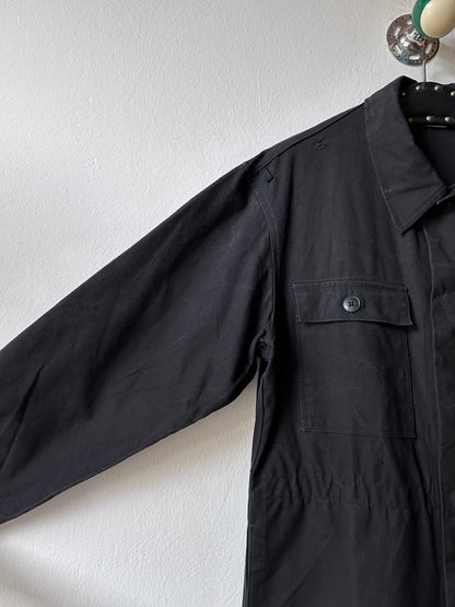 Vintage East German military black jumpsuit