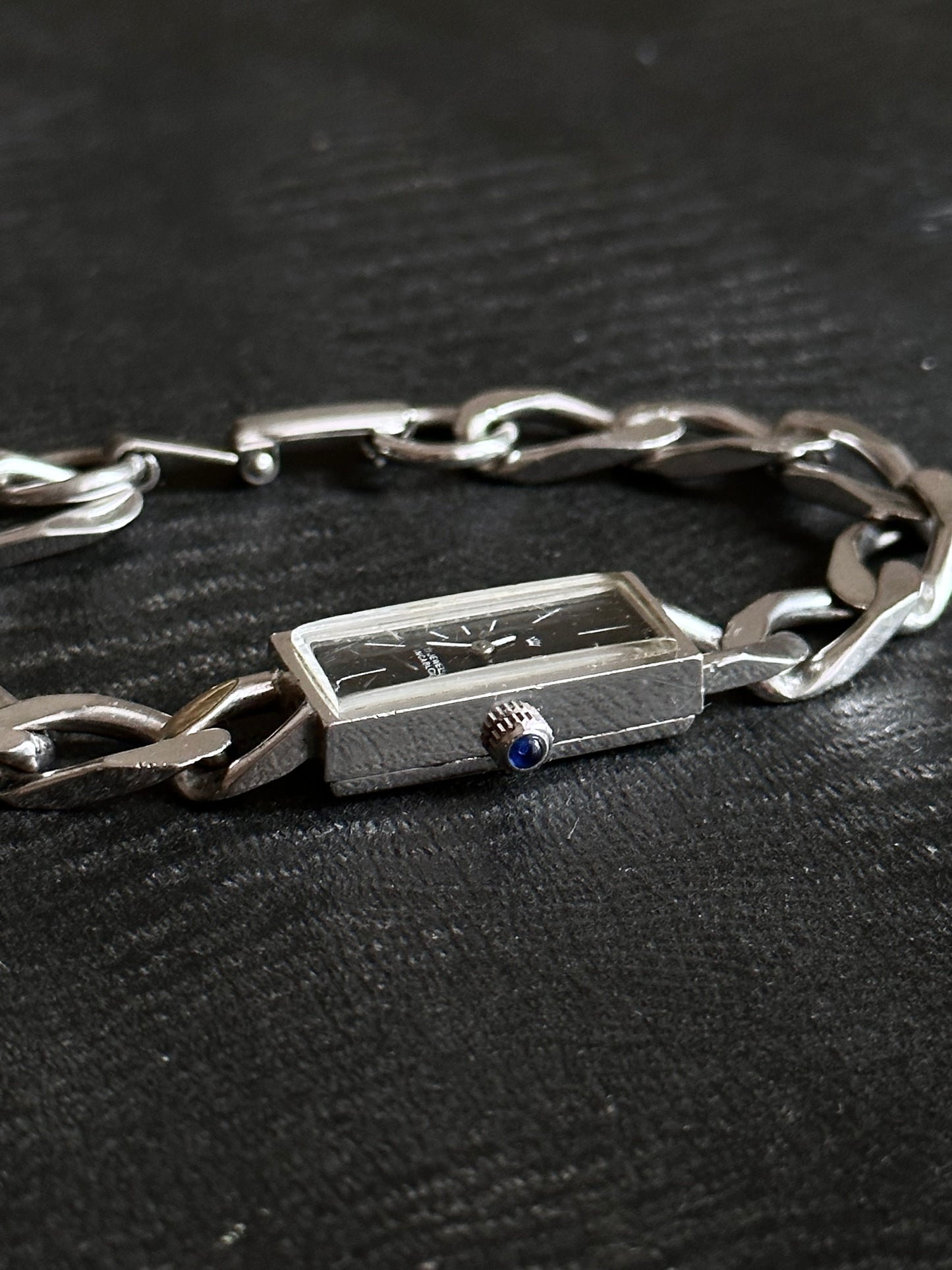 German black box dial silver 835 watch