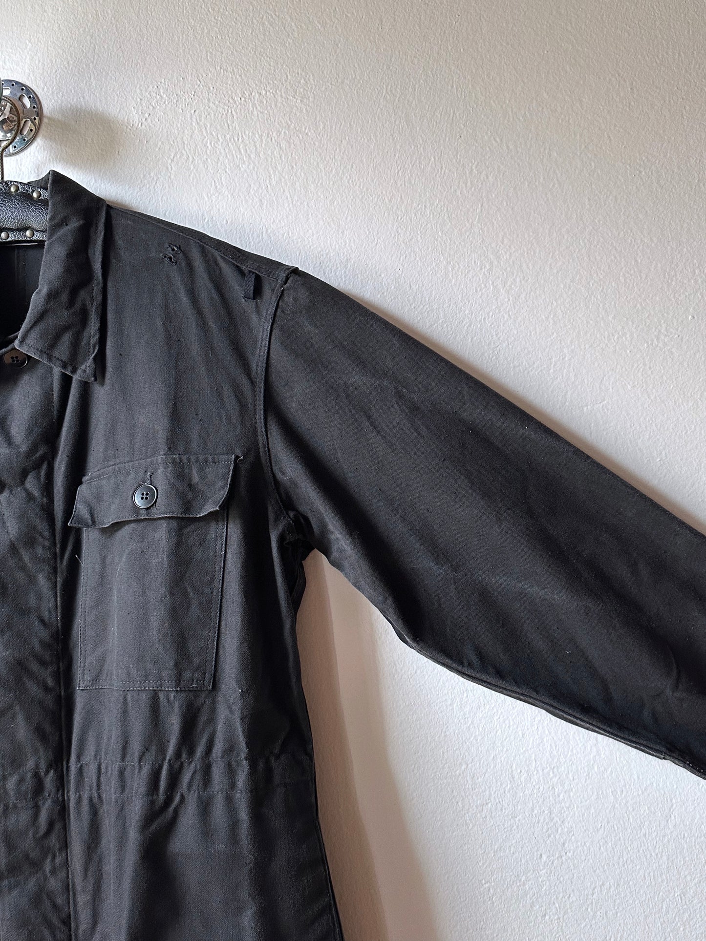 Vintage East German military black jumpsuit