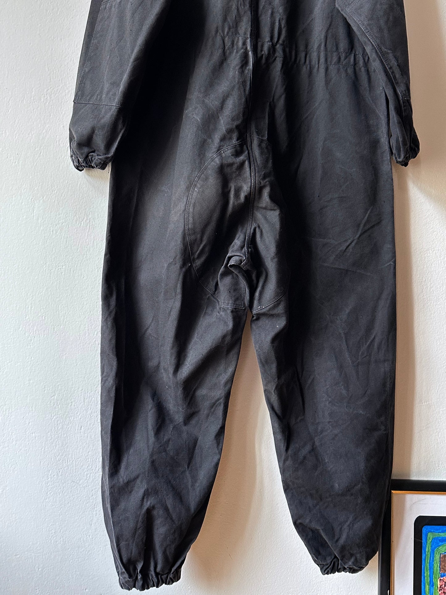 Vintage East German military black jumpsuit