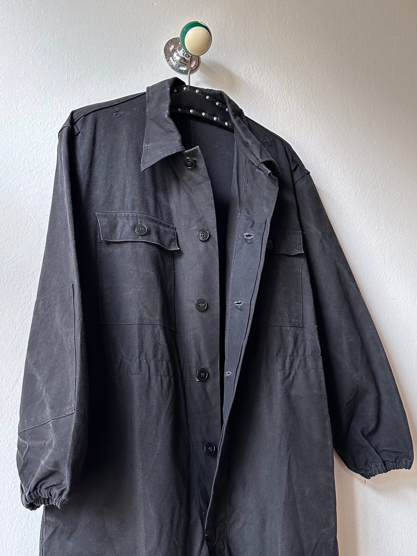 Vintage East German military black jumpsuit