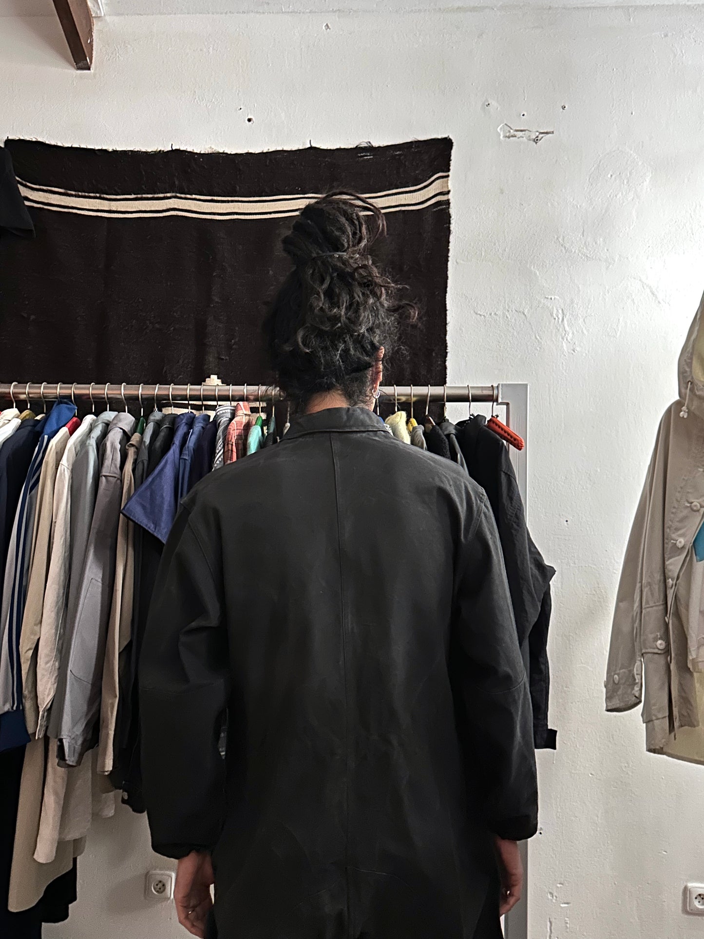 Vintage East German military black jumpsuit