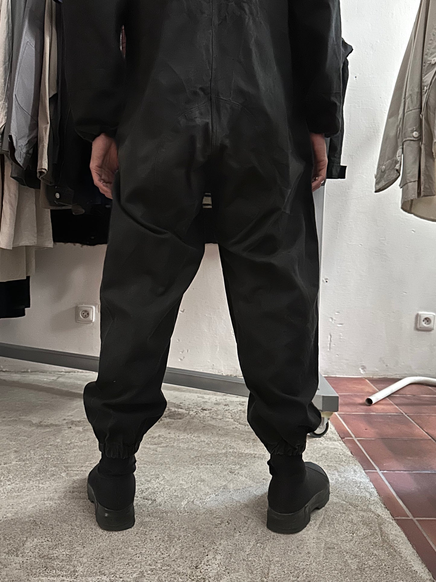 Vintage East German military black jumpsuit