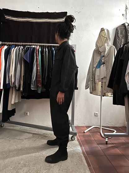 Vintage East German military black jumpsuit