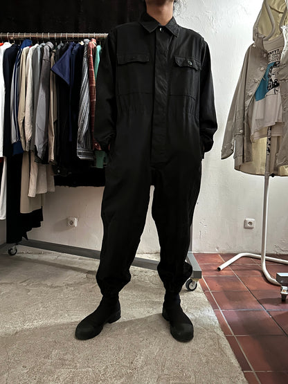 Vintage East German military black jumpsuit