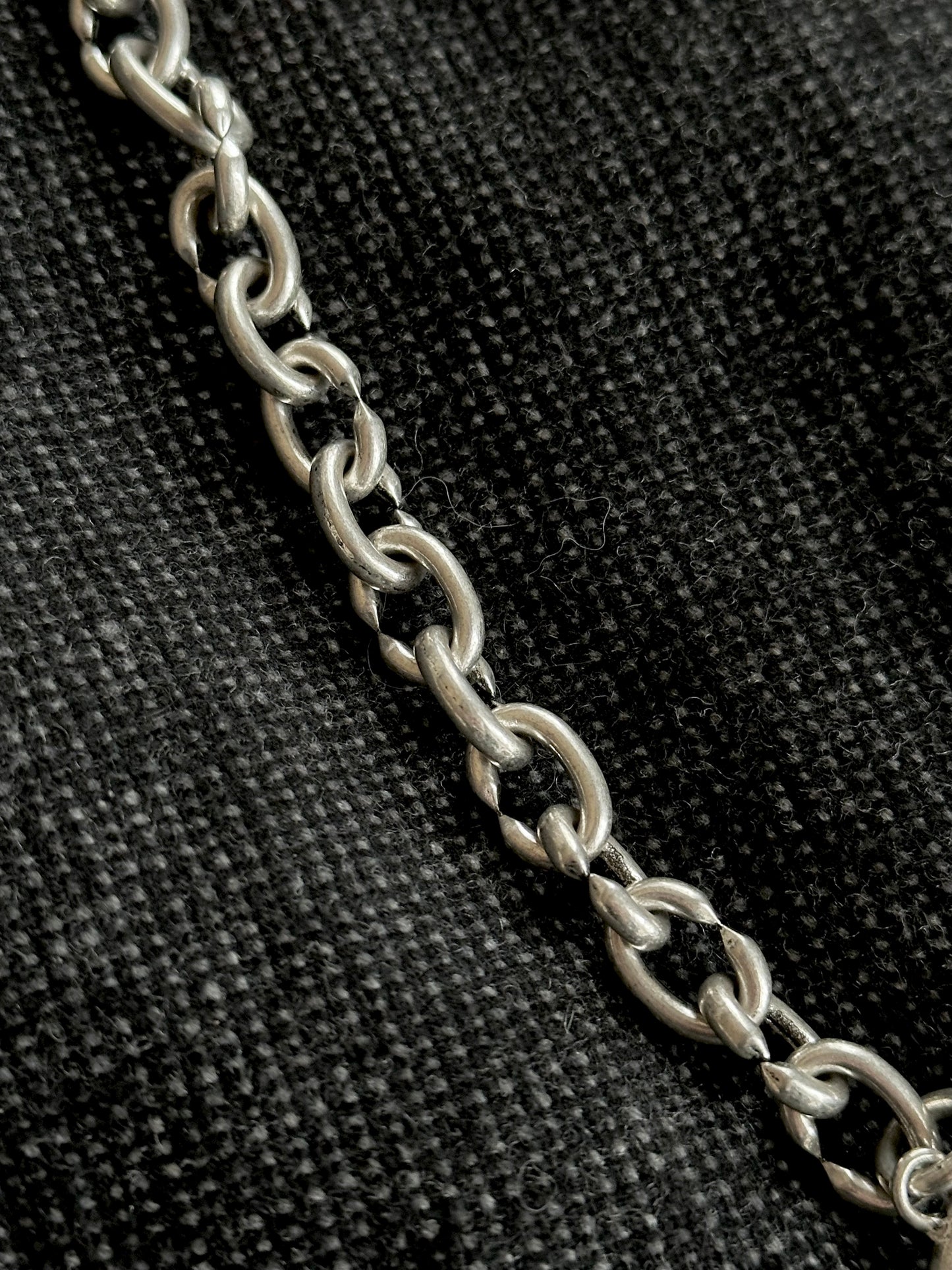 France vintage metal nails necklace