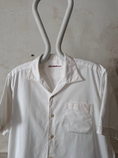 60s open collar shirt.