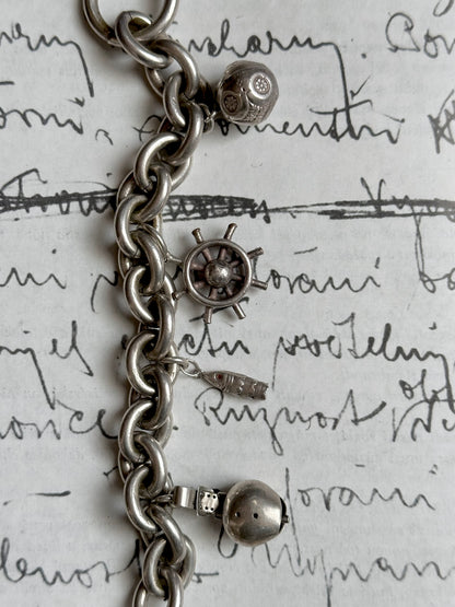 France vintage charm bracelet