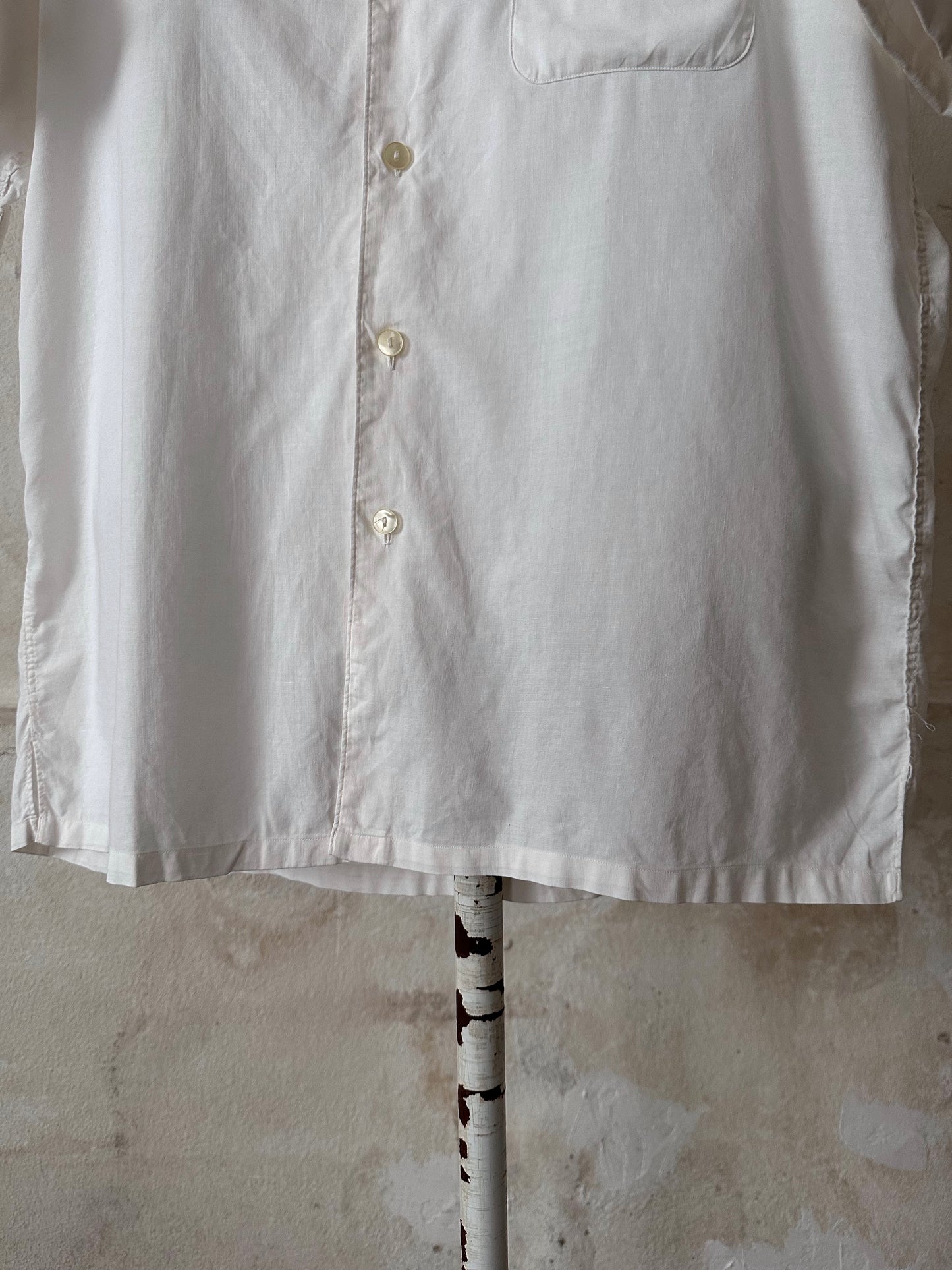 60s open collar shirt.