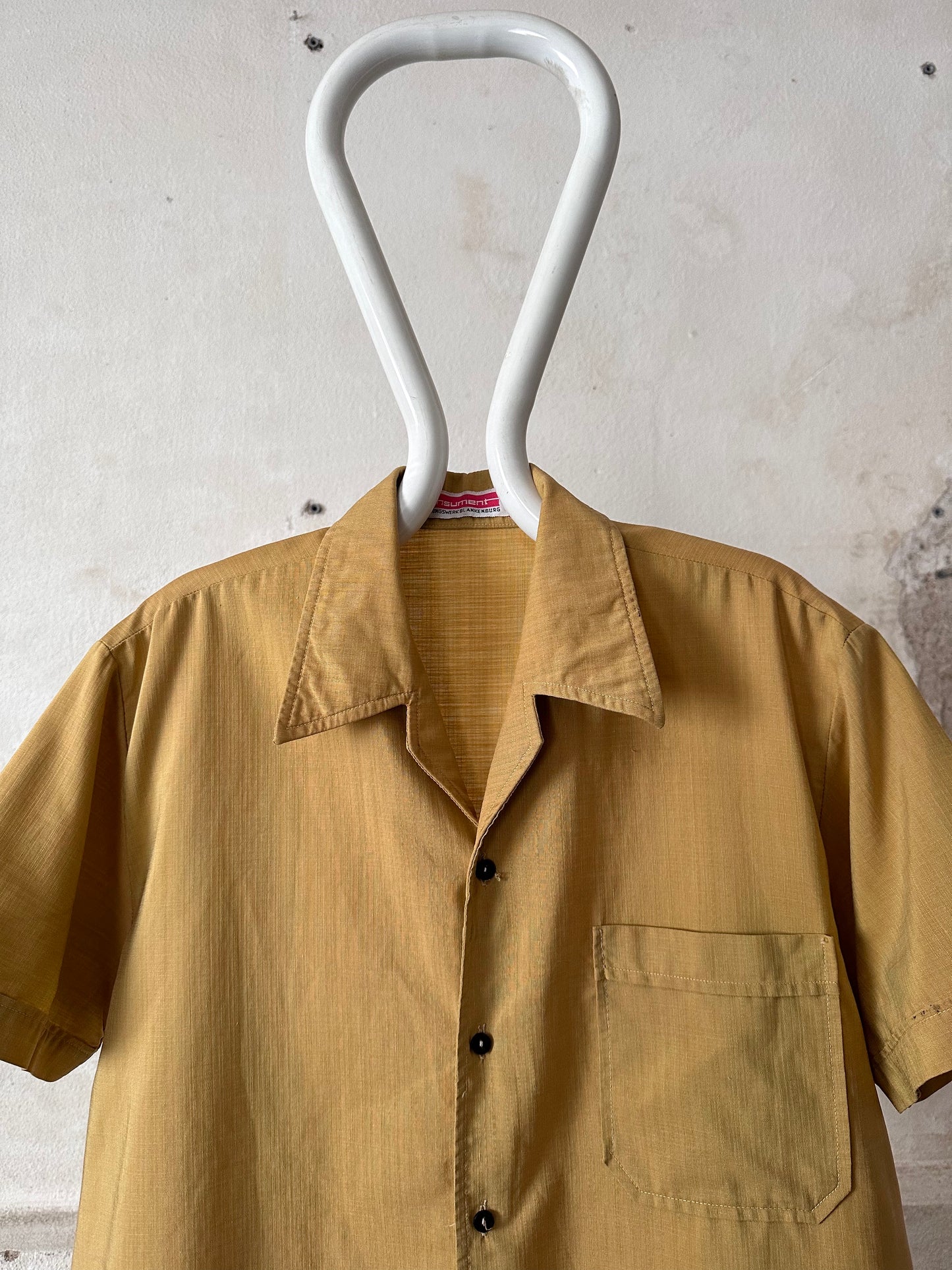 70s open collar shirt