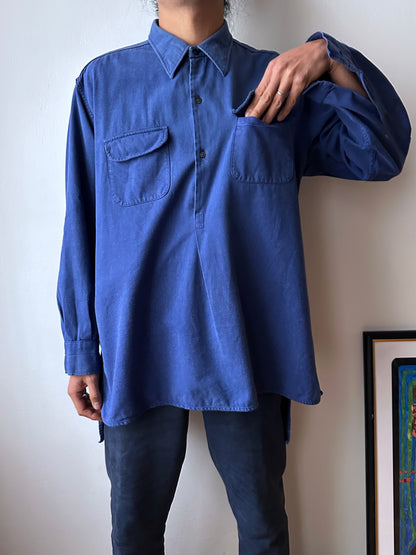 Vintage French cotton work shirt