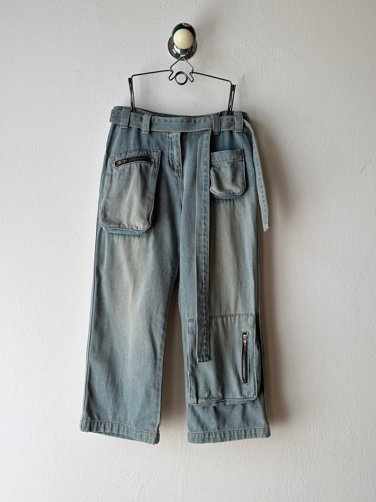 90s denim cropped pants W28