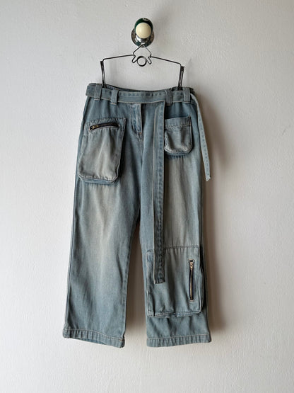 90s denim cropped pants W28