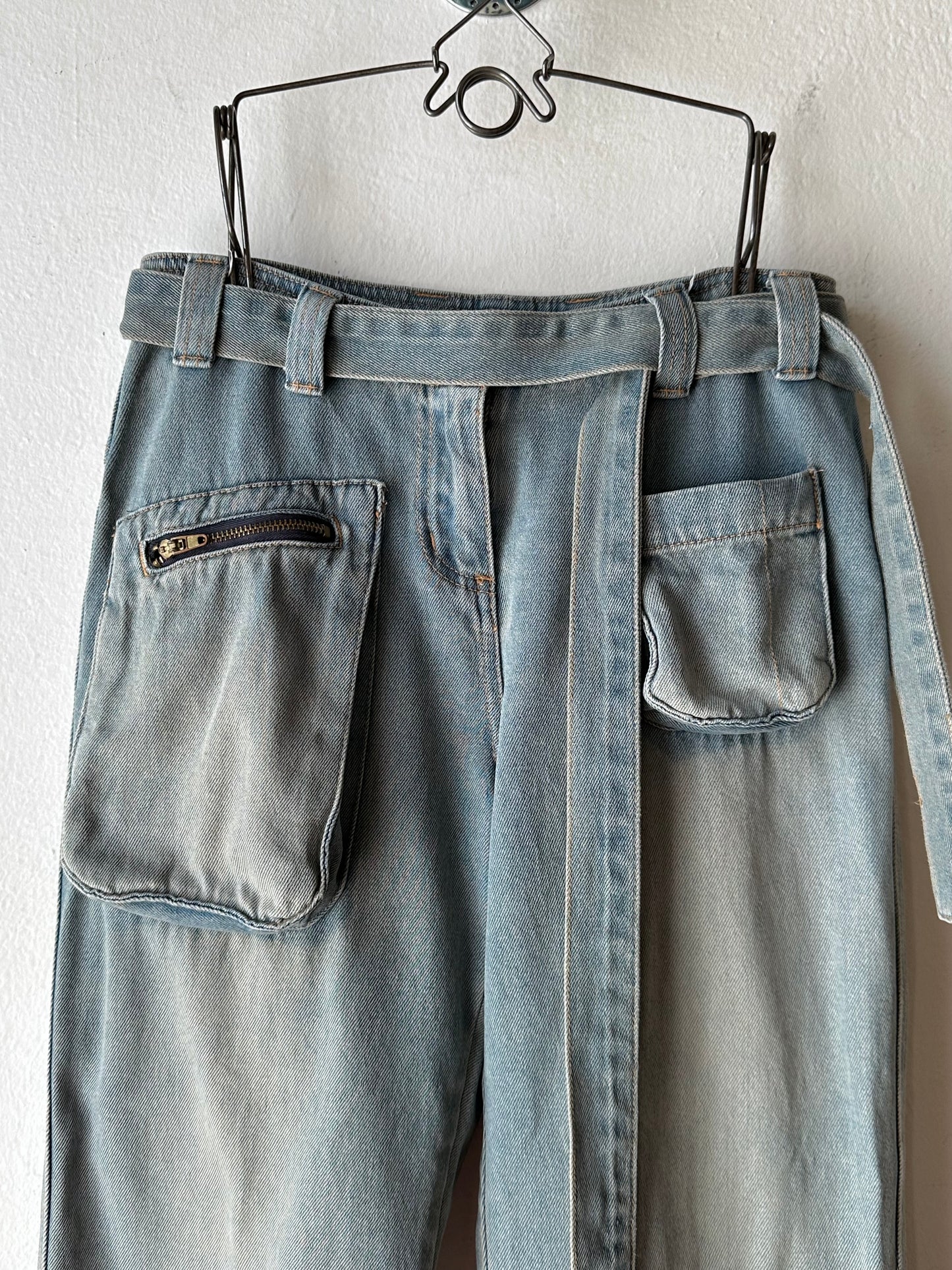 90s denim cropped pants W28