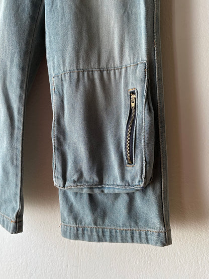 90s denim cropped pants W28