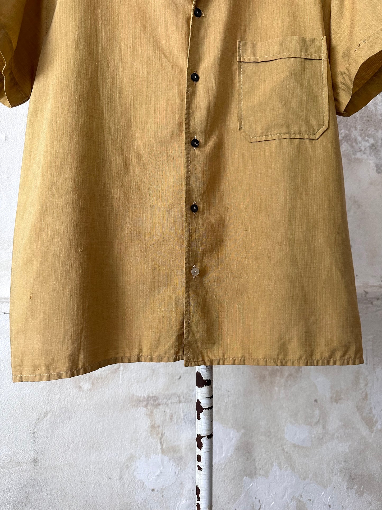 70s open collar shirt