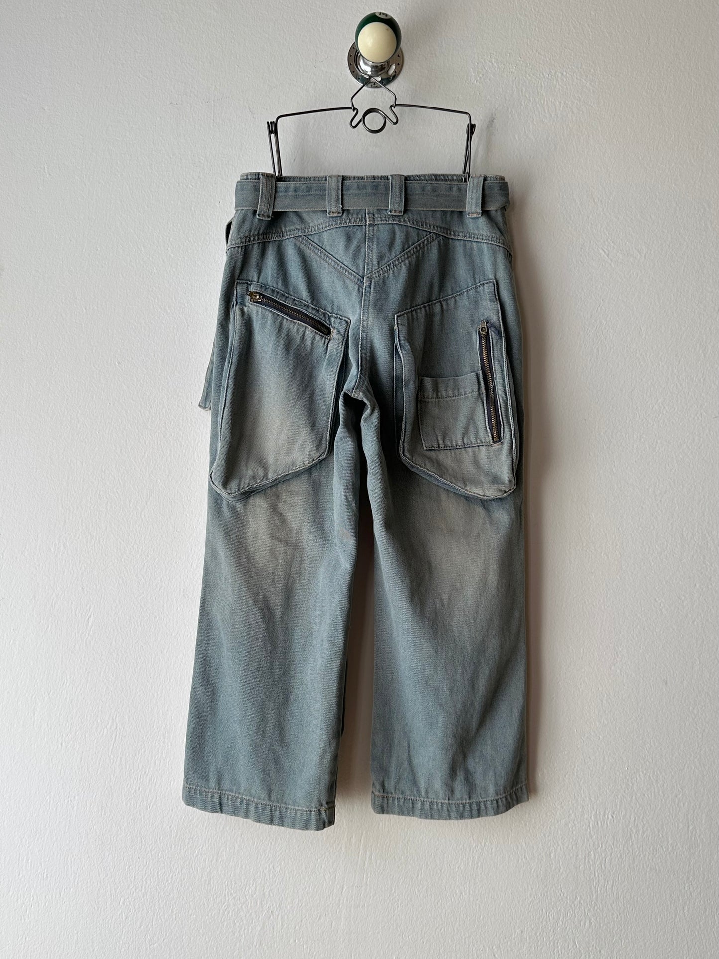 90s denim cropped pants W28