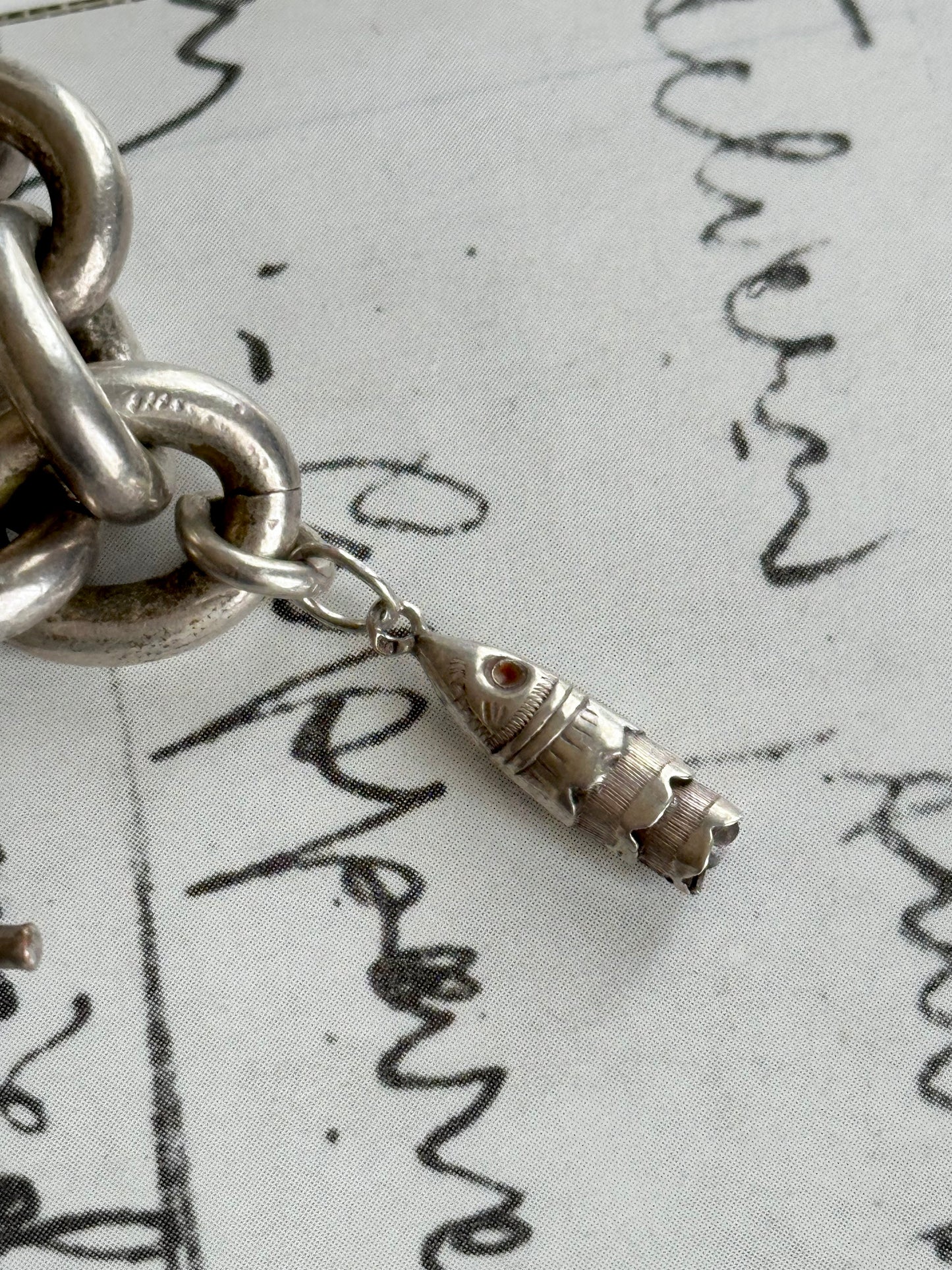 France vintage charm bracelet