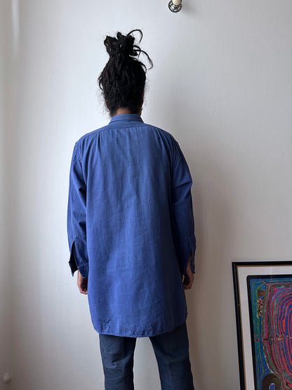 Vintage French cotton work shirt