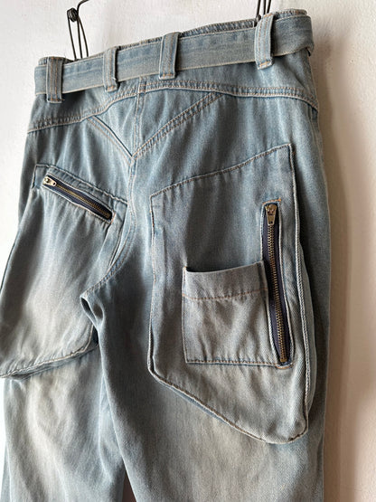 90s denim cropped pants W28