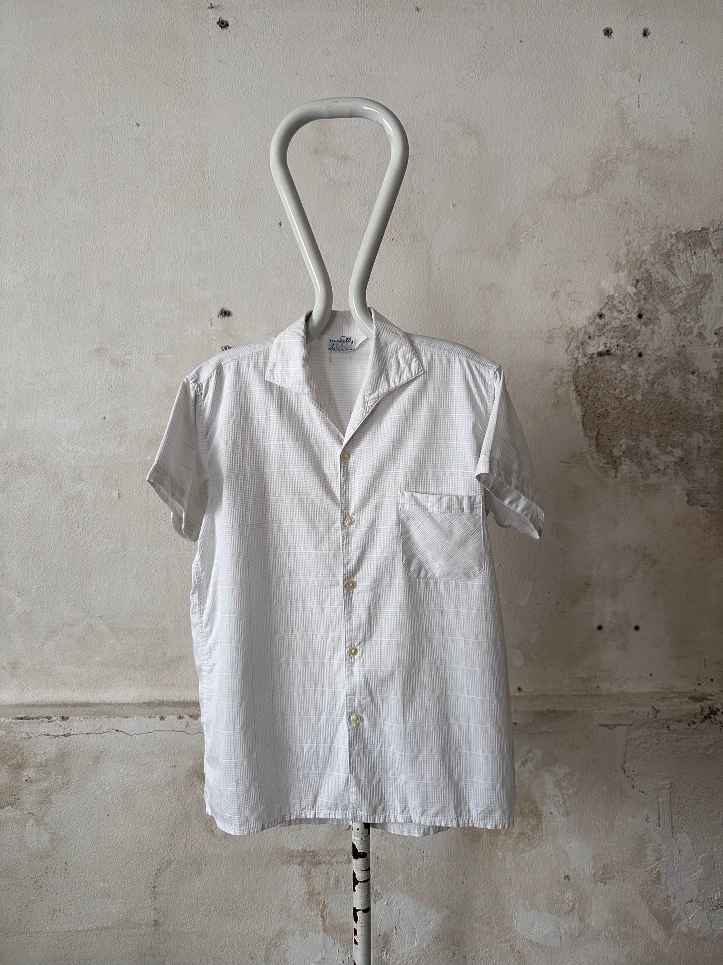 60s open collar shirt