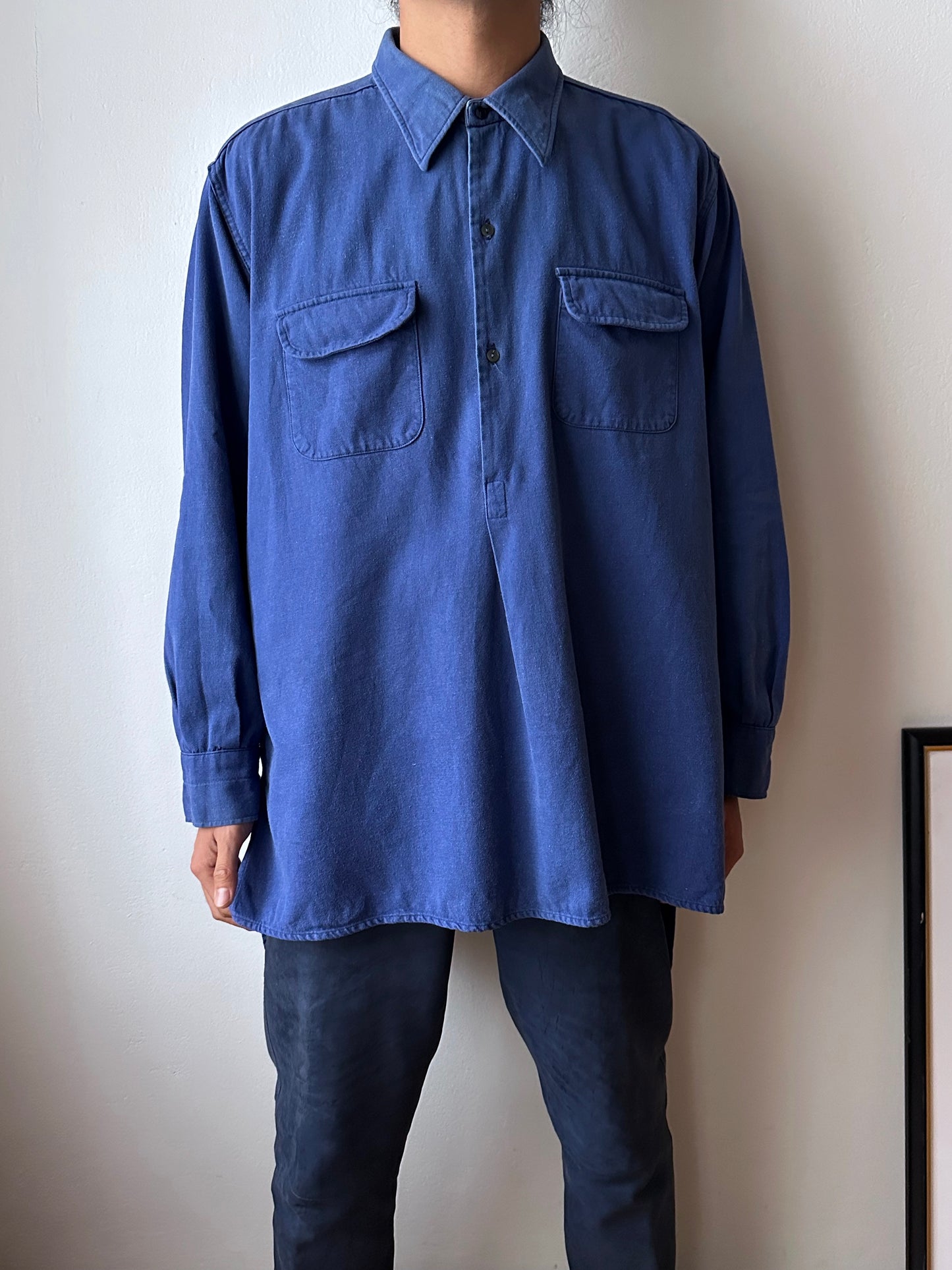 Vintage French cotton work shirt