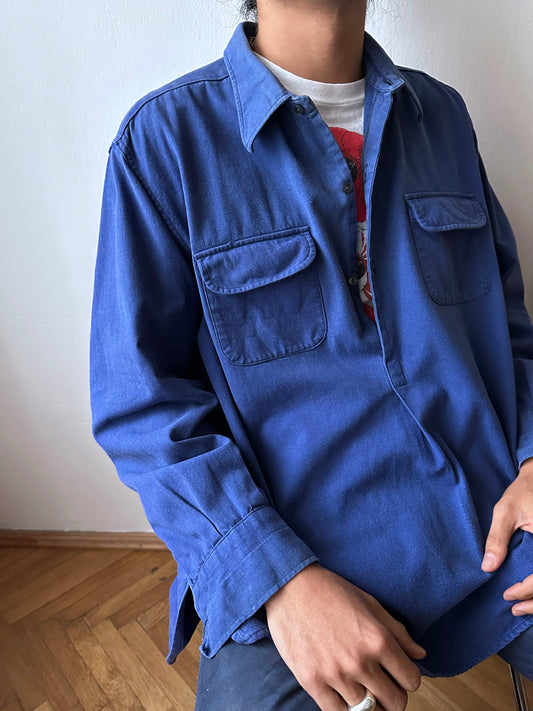 60s French work pullover shirt 1960's TOTO praha Vintae clothing store Antique shop Prague プラハ 古着屋 古着 ヴィンテージ フレンチワーク アンティークショップ