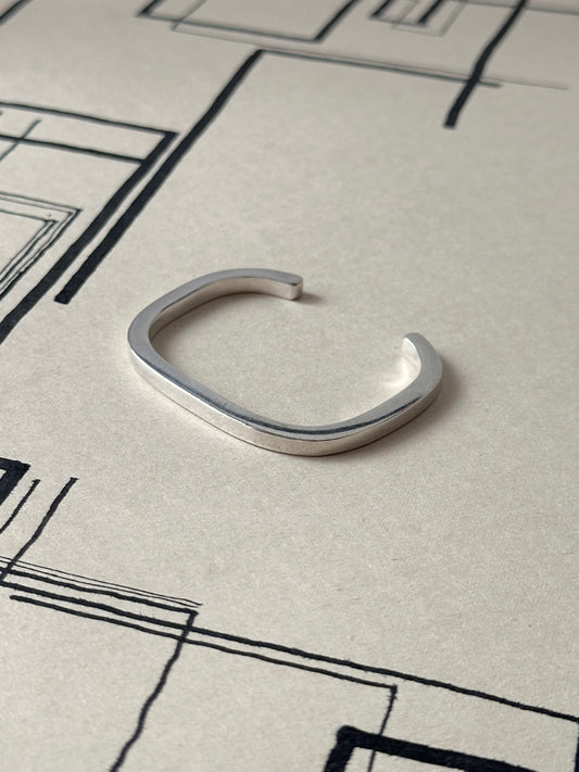 Dinh Van square bangle silver 800 sterling 925 France geometric 