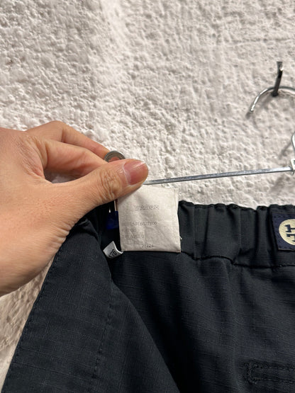 Early 00s Black Cotton Rip-stop trousers - ~w32