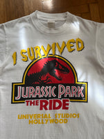 1996 Jurassic Park The Ride 90's T-shirt Tee Vintage ヴィンテージ Tシャツ 90年代 ジュラシックパーク USJ ユニバ ユニバーサルスタジオ TOTO 古着 古着屋 プラハ Praha Prague Vintage store