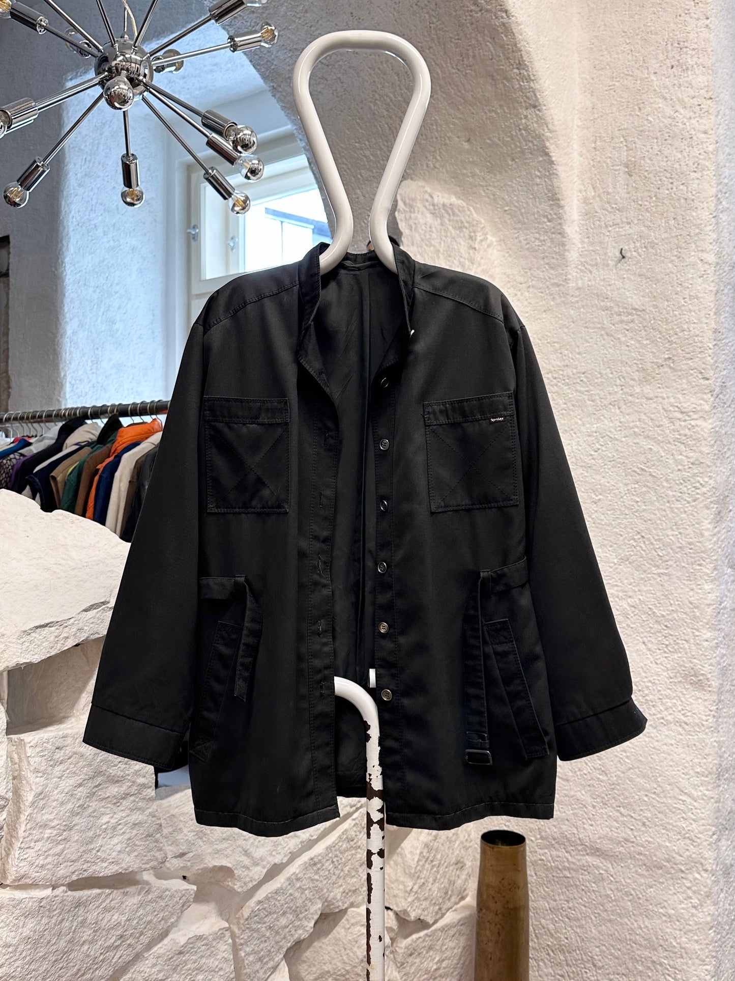 1980s VEB black jacket with belt