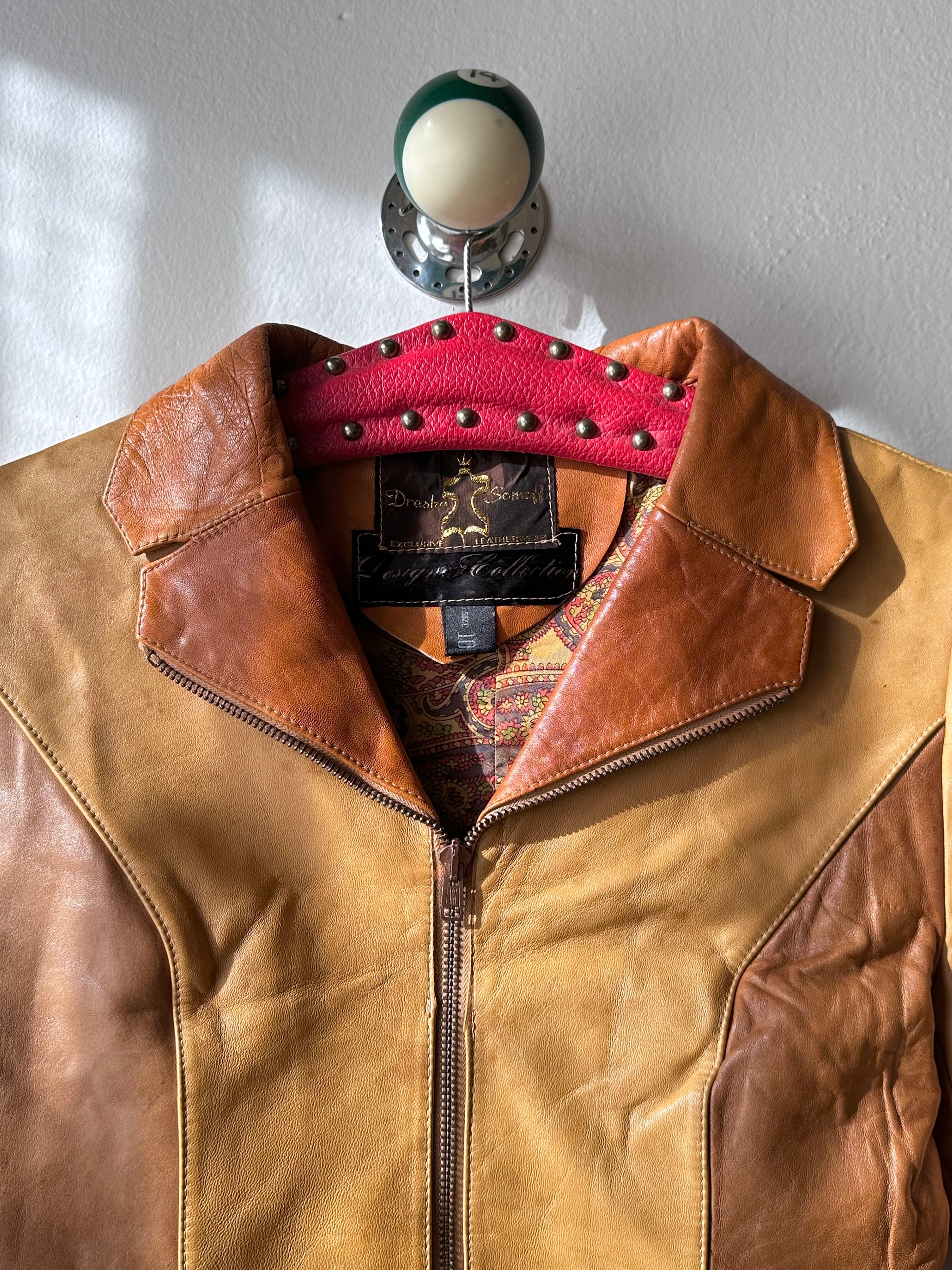 ジャケット・アウター 70's Leather jacket Men's VTG 70s Brown Leather Jacket Sz 54 R 3XL 1970s