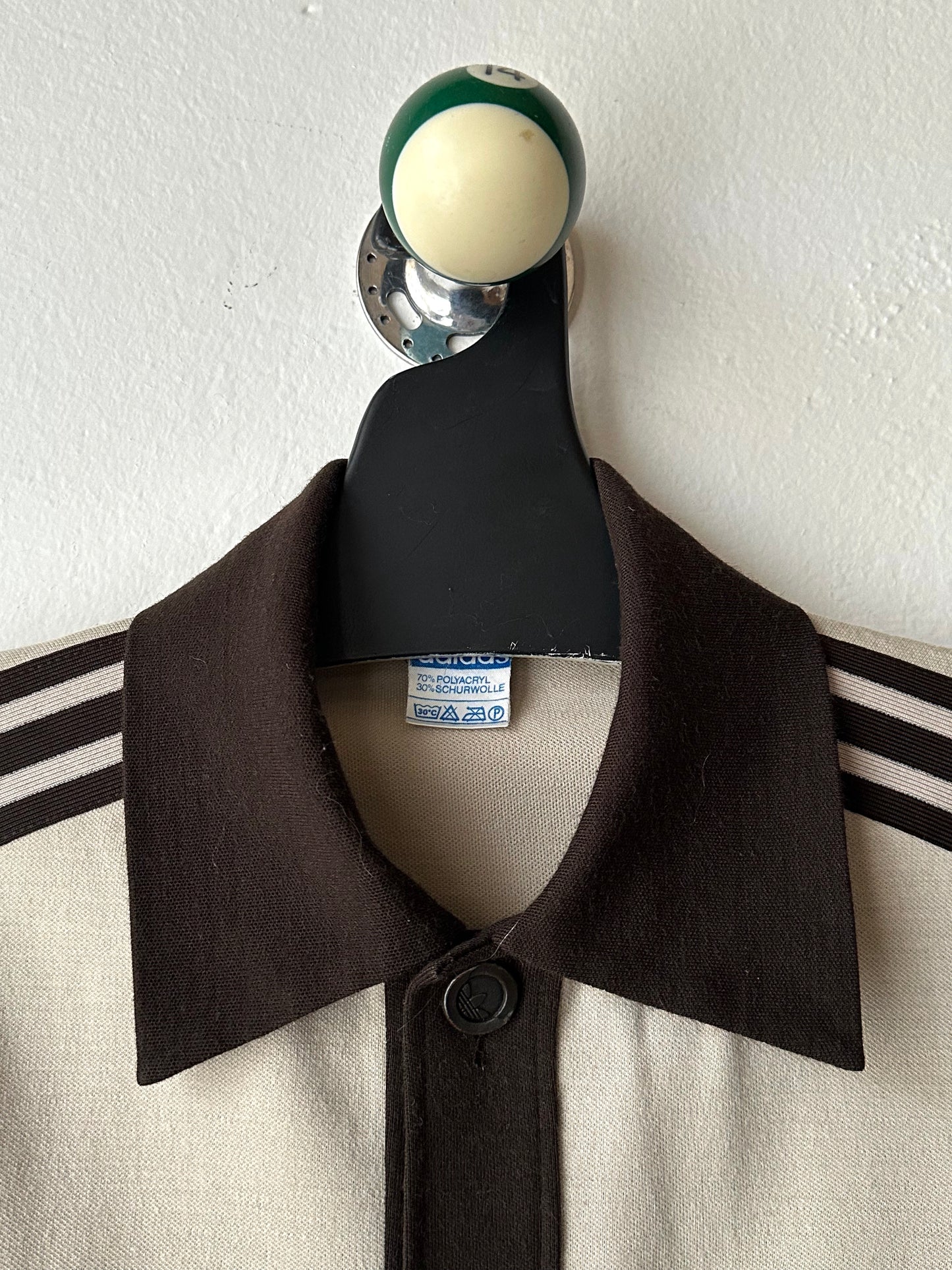 1970's Adidas Schwahn jacket West-Germany 70年代 アディダス Jersey 西ドイツ製 Brown 茶色 Rare レア ジャージ Vintage ヴィンテージ古着屋 プラハ ユーロ古着 ヨーロッパ古着 Toto Praha Vintage clothing store shop Antique shop Prague totototrip showroom ショールーム 