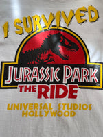 1996 Jurassic Park The Ride 90's T-shirt Tee Vintage ヴィンテージ Tシャツ 90年代 ジュラシックパーク USJ ユニバ ユニバーサルスタジオ TOTO 古着 古着屋 プラハ Praha Prague Vintage store