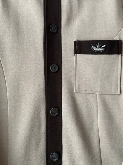 1970's Adidas Schwahn jacket West-Germany 70年代 アディダス Jersey 西ドイツ製 Brown 茶色 Rare レア ジャージ Vintage ヴィンテージ古着屋 プラハ ユーロ古着 ヨーロッパ古着 Toto Praha Vintage clothing store shop Antique shop Prague totototrip showroom ショールーム 