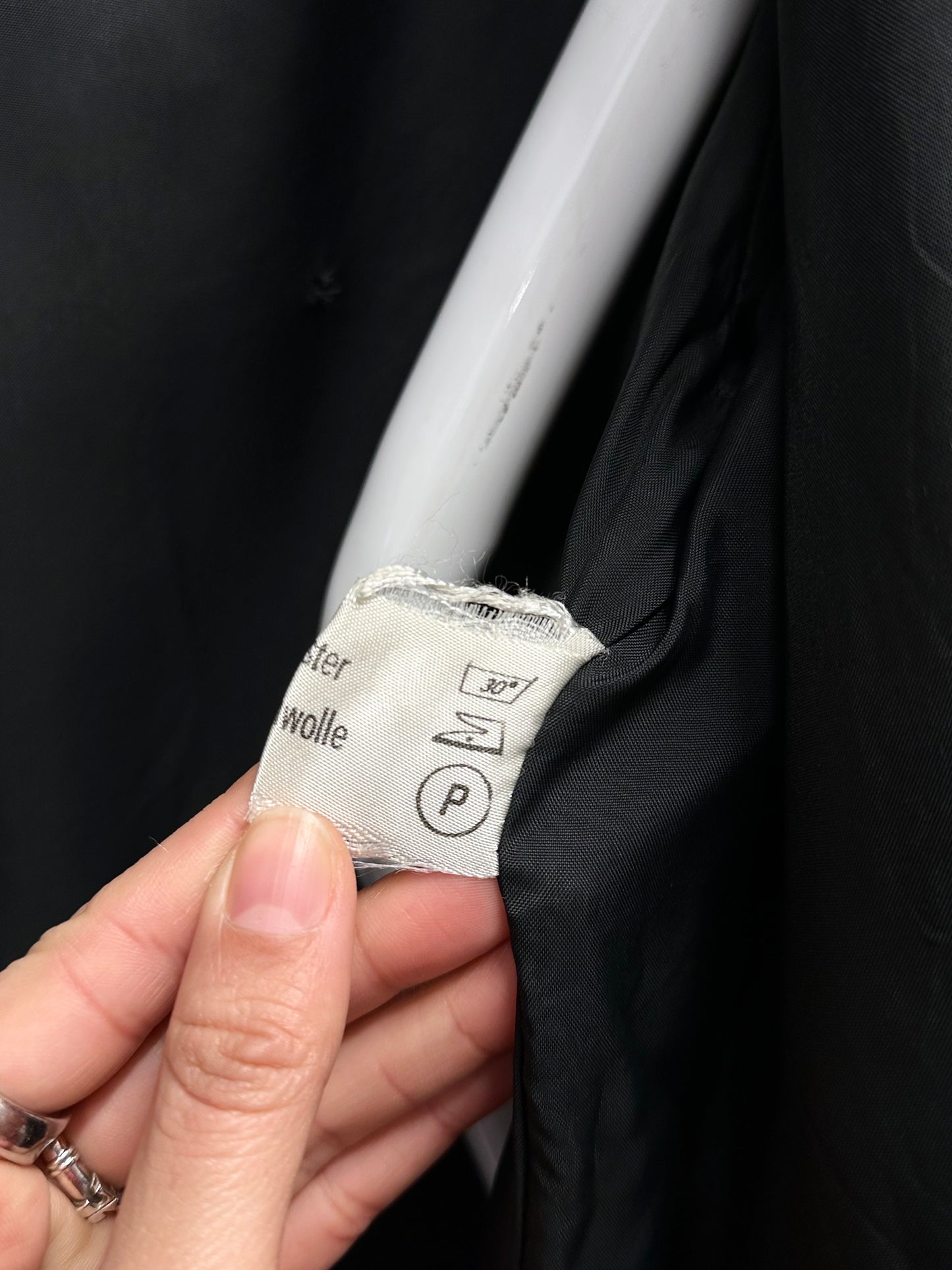 1980s VEB black jacket with belt