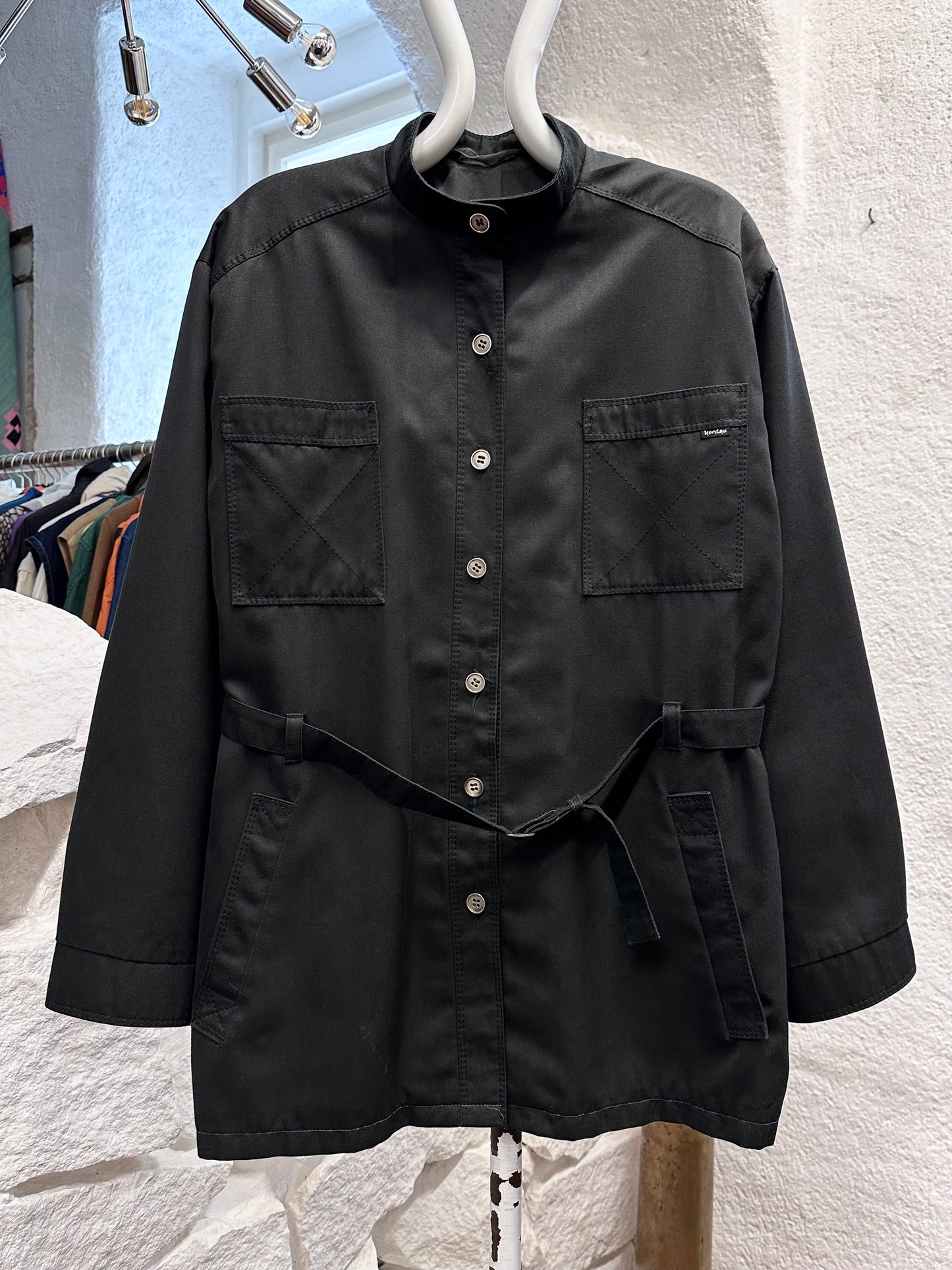 1980s VEB black jacket with belt