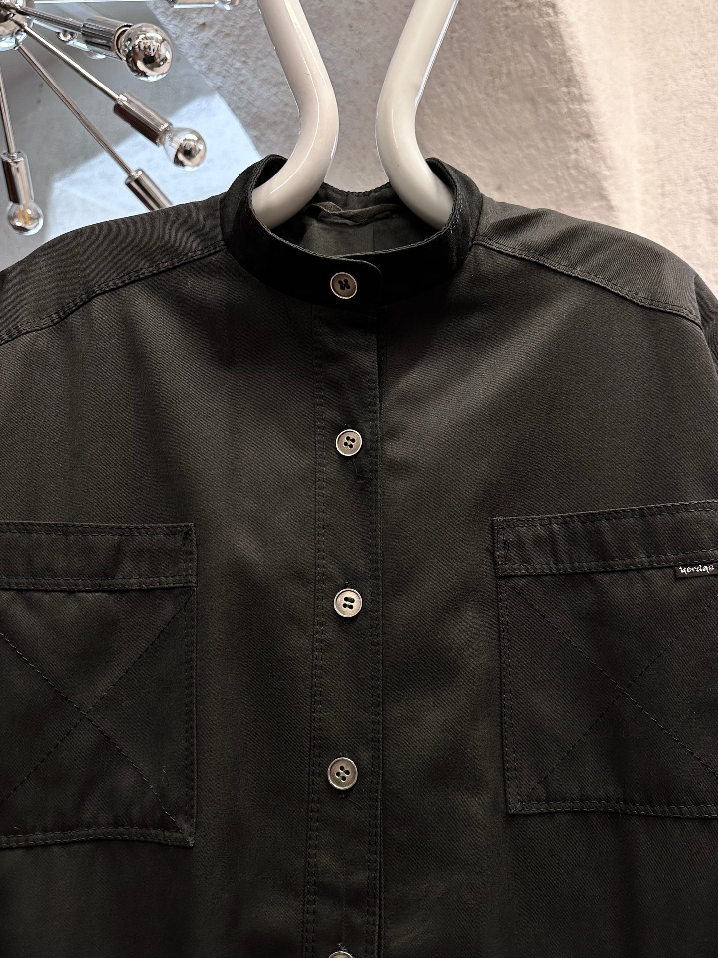 1980s VEB black jacket with belt