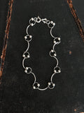 bean circle link bracelet