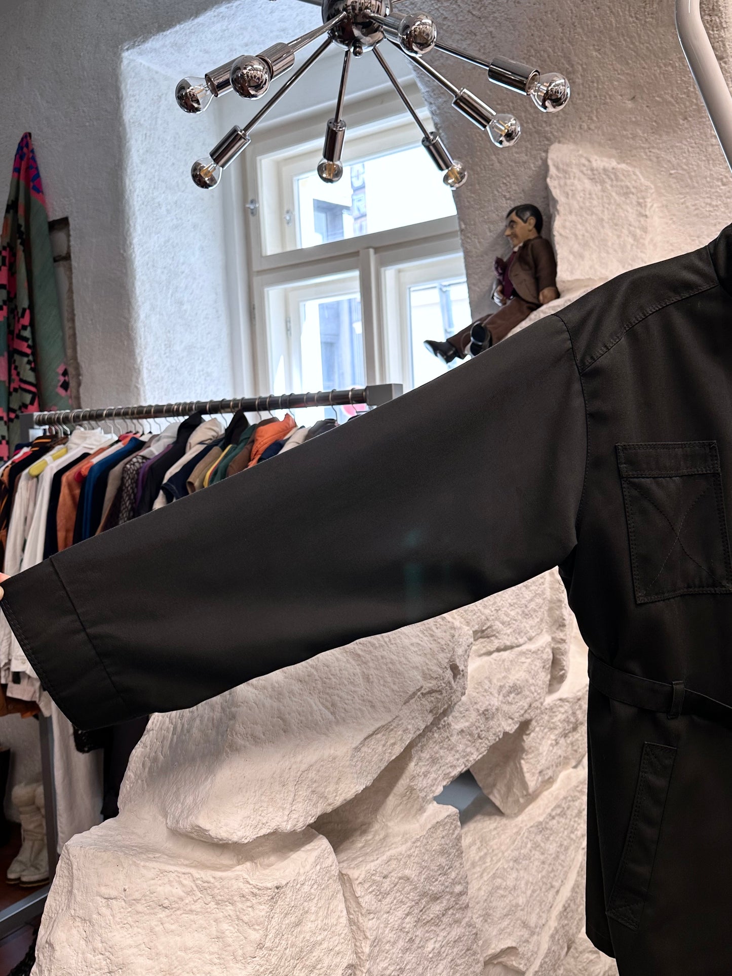 1980s VEB black jacket with belt