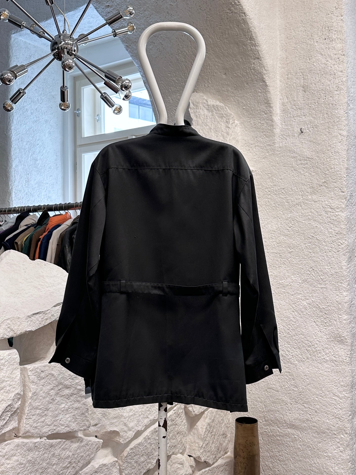 1980s VEB black jacket with belt