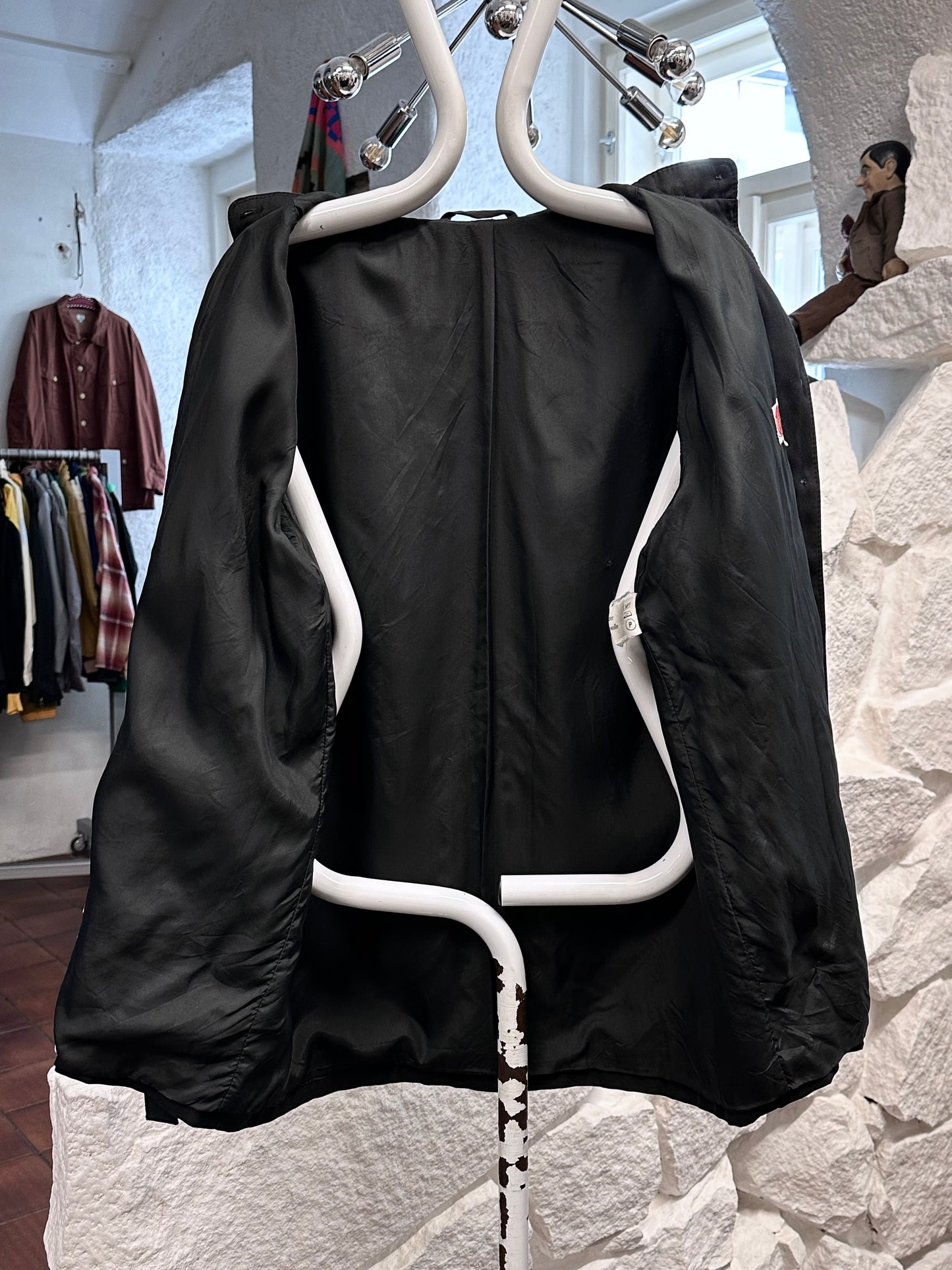 1980s VEB black jacket with belt