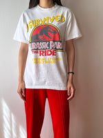 1996 Jurassic Park The Ride 90's T-shirt Tee Vintage ヴィンテージ Tシャツ 90年代 ジュラシックパーク USJ ユニバ ユニバーサルスタジオ TOTO 古着 古着屋 プラハ Praha Prague Vintage store